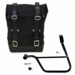 Valige Laterali Borsa Laterale Unit Garage Canvas Bonneville Nero