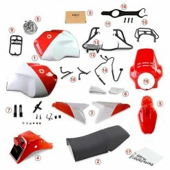 Styling Kit Kit Unit Garage 1224 R1200 Gs 2008-2012 Gr86 Rosso