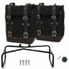Valige Laterali Kit Valigie Unit Garage Canvas R Ninet Nero Marrone 1 Valige Laterali Kit Valigie Unit Garage Canvas R Ninet Nero Marrone -UNIT GARAGE Saldi unitgarage canvas ninet neromarrone