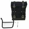 Valige Laterali Unit Garage Canvas+telaio Sx Triumph Scrambler Nero -UNIT GARAGE Saldi unitgarage canvas triumphscrambler nero