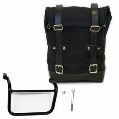 Valige Laterali Unit Garage Canvas+telaio Sx Triumph Scrambler Nero