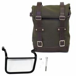 Valige Laterali Unit Garage Canvas+telaio Sx Triumph Scrambler Verde