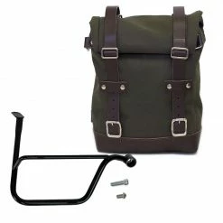 Valige Laterali Unit Garage Canvas+telaio Dx Triumph Speed Twin Verde