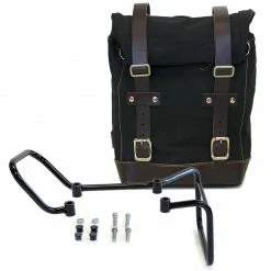 Valige Laterali Unit Garage Borsa Canvas+telaio Husqvarna 401 Marrone