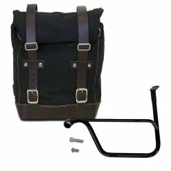 Valige Laterali Unit Garage Canvas+telaio Sx Triumph Speed Twin Marrone