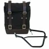 Valige Laterali Borsa Canvas+telaio Sx Unit Garage Nero Marrone -UNIT GARAGE Saldi unitgarage canvastelaiomt09sx neromarrone