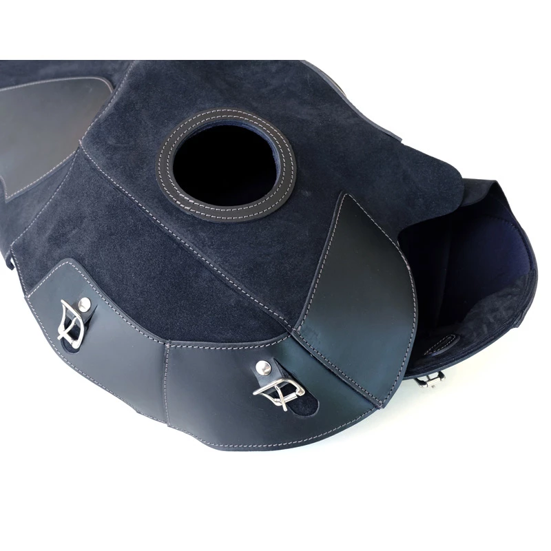 Copri Serbatoio Unit Garage Cover Serbatoio In Crosta Di Cuoio Nero 6 Copri Serbatoio Unit Garage Cover Serbatoio In Crosta Di Cuoio Nero - immagine 4