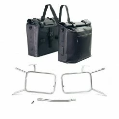 Valige Laterali Kit Borse Laterali Unit Garage Khali R Ninet Argento