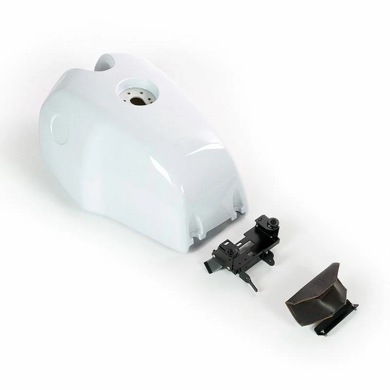 Accessori Vari Unit Garage Serbatoio Bianco+borsa Sella Marrone 3 Accessori Vari Unit Garage Serbatoio Bianco+borsa Sella Marrone